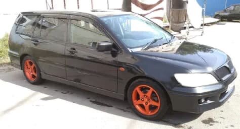 Дефлекторы окон (ветровики) Mitsubishi Lancer Wagon 2003-2006 (Митсубиши Лансер) Кобра Тюнинг